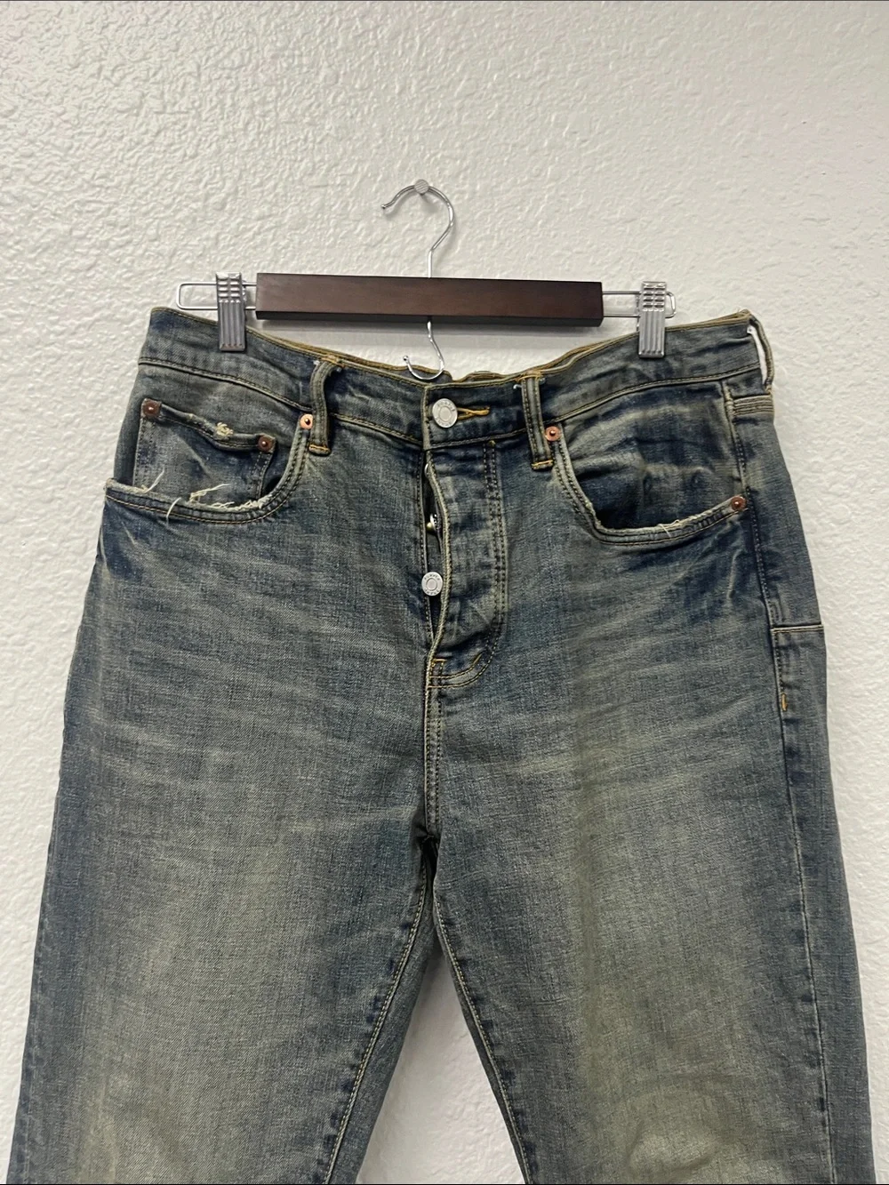 Purple Brand Aged Straight Leg Jeans 32x34 #1036